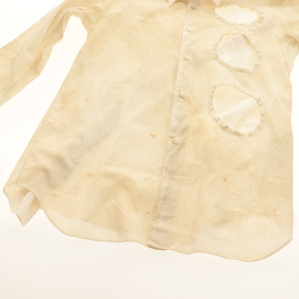 □ コムデギャルソンオムプリュス シャツ 長袖 トップス ダメージ加工