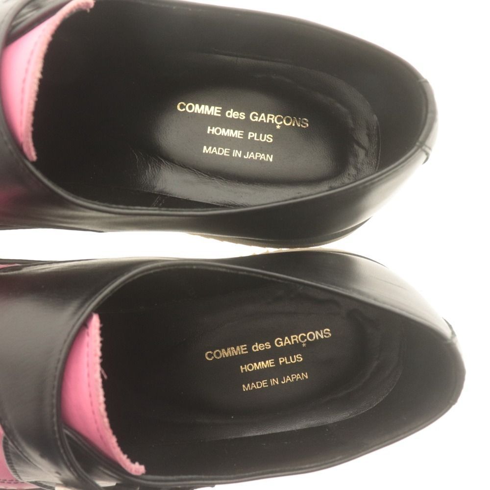 未使用　コムデギャルソン　オムプリュス 革靴　ドレスシューズ コムデギャルソン オム プリュス スタッズ ドレスシューズ 革靴 26cm