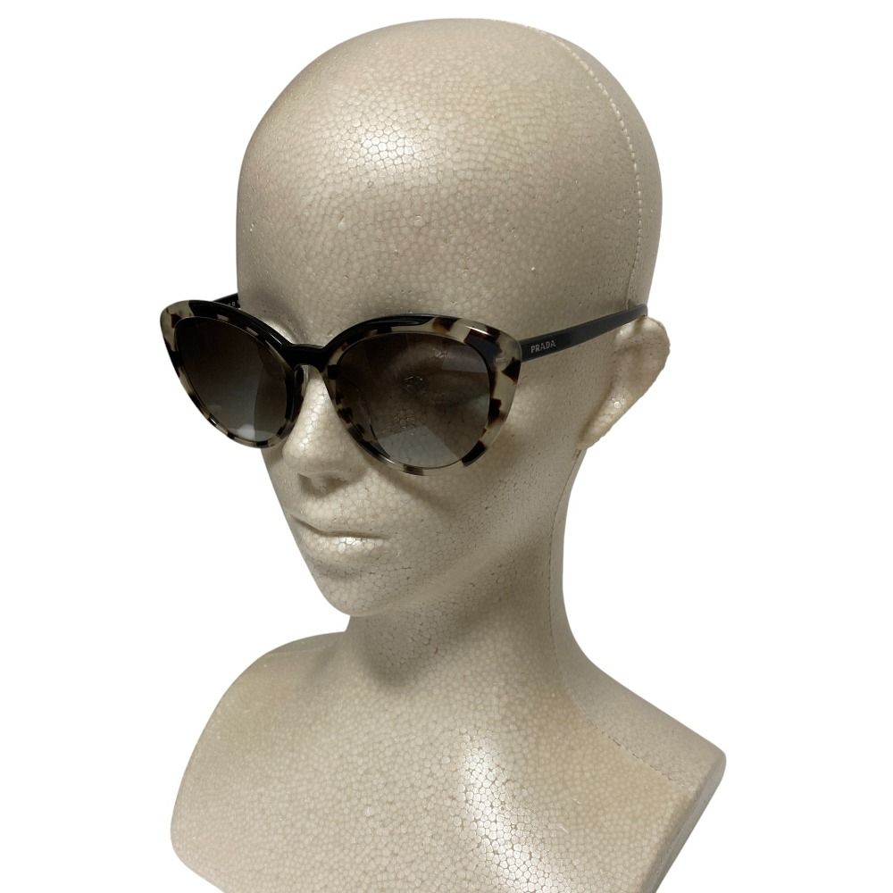 美品 Prada プラダ べっ甲柄 サングラス SPR02V-F ブラック レディース