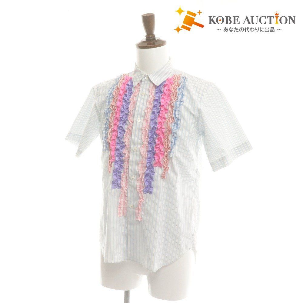 □ コムデギャルソンオムプリュス シャツ 半袖 トップス フリル