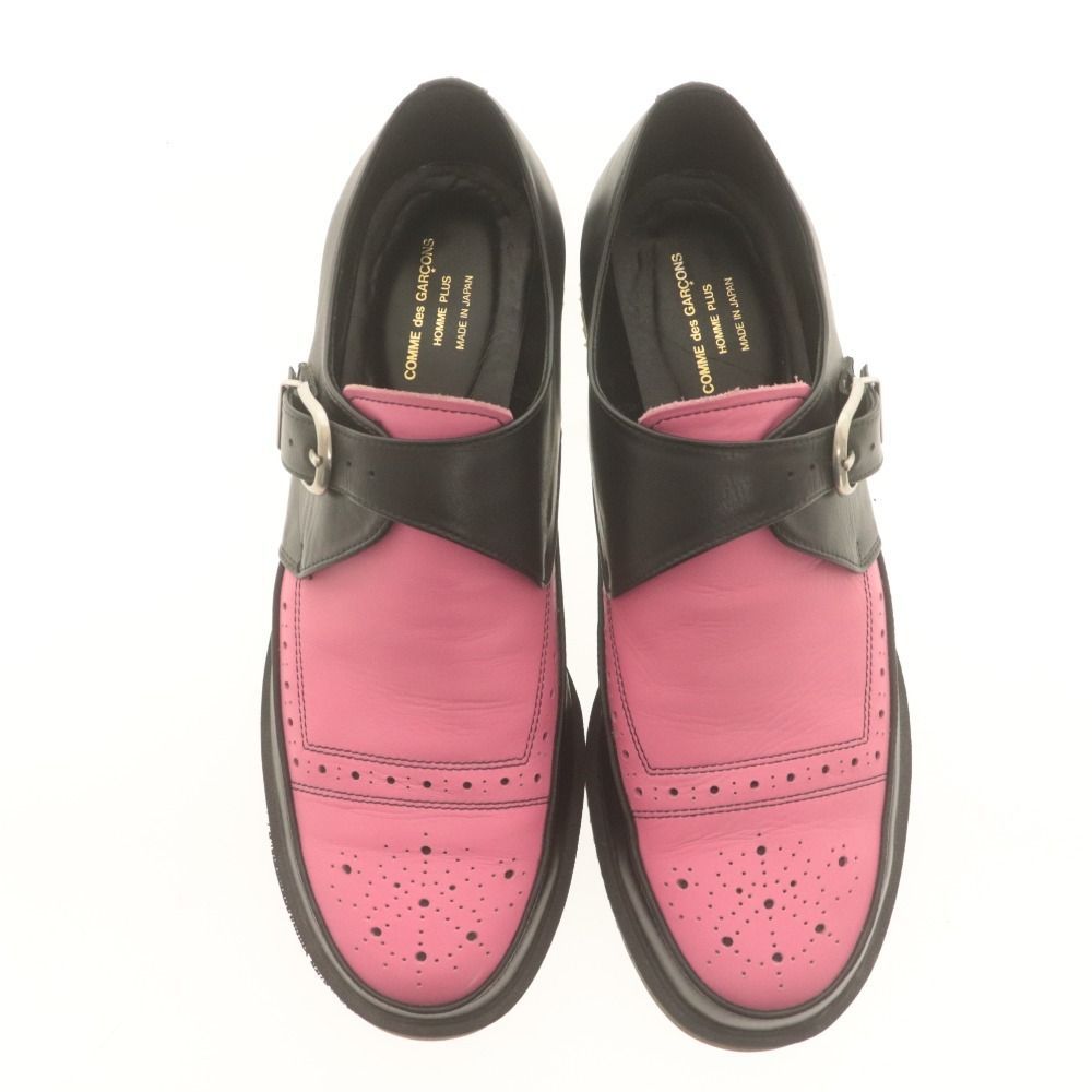 未使用　コムデギャルソン　オムプリュス 革靴　ドレスシューズ □ コムデギャルソンオムプリュス ドレスシューズ シューズ 靴 モンク