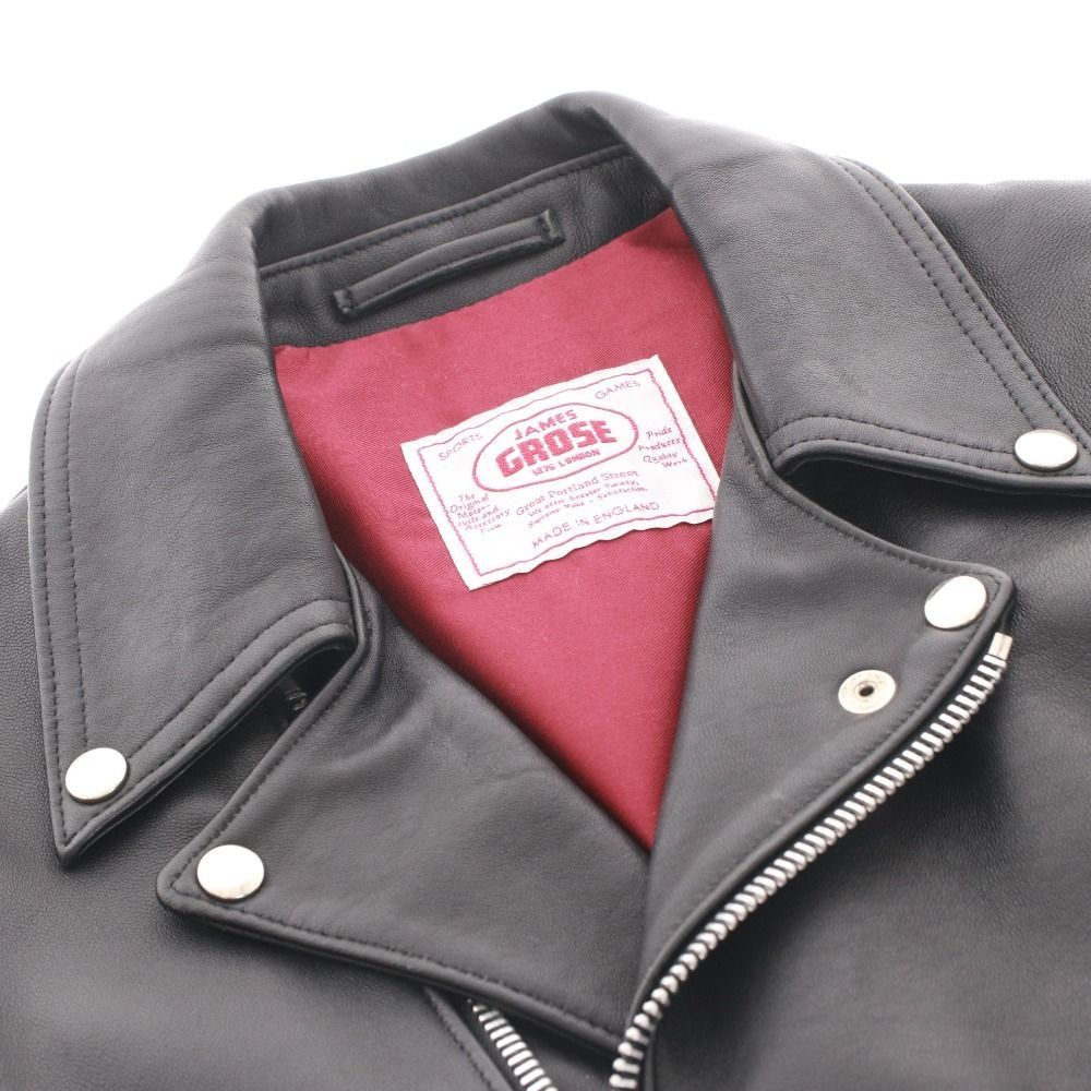 □ ジェームスグロース ライダース レザージャケット アウター 羊革