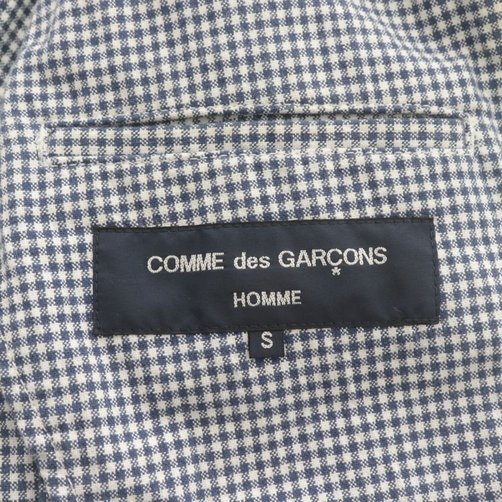 □ コムデギャルソンオム テーラードジャケット ギンガムチェック