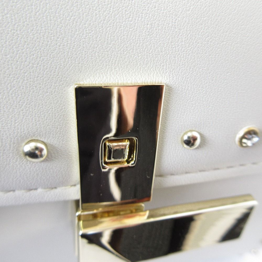 美品 24SS CELFORD セルフォード EC限定 リュタン ビジュースタッズポシェット ショルダーバッグ CWGB242523 Fサイズ アイボリー レディース 古着 中古 USED CELFORD（セルフォード） 美品 24SS CELFORD EC限定 リュタン ビジュー
