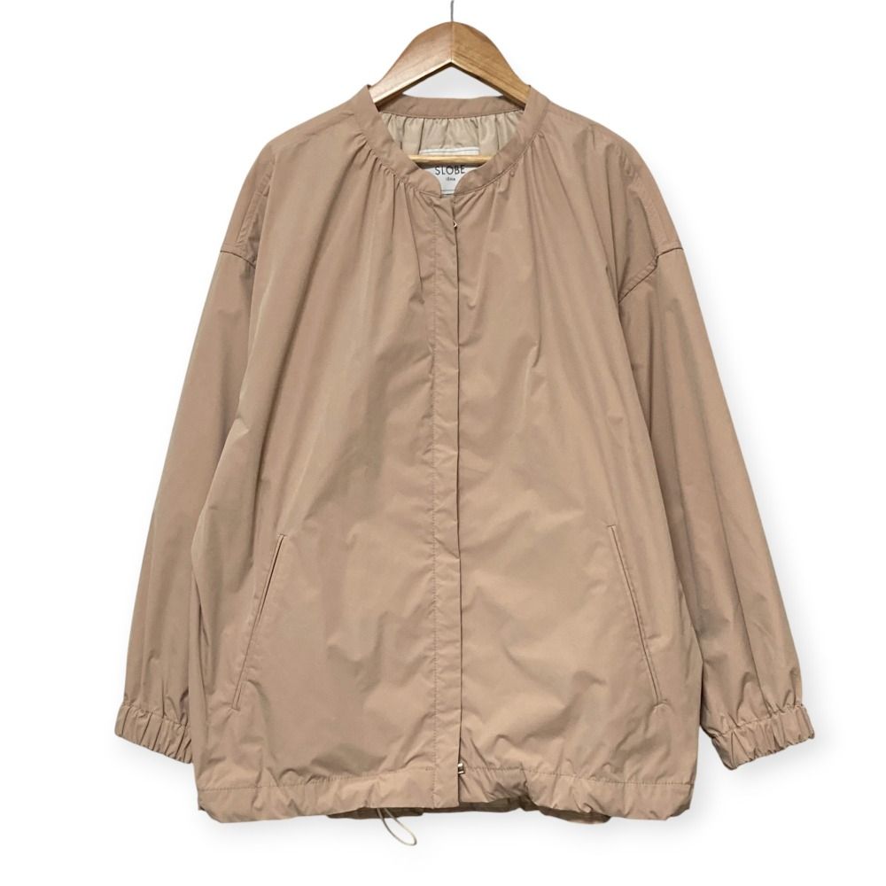 23SS 美品✨23区 洗える シアーブルゾン ノーカラー ベージュ　サイズ38 23SS ブルゾンジャケット ベージュ サイズ38 美品✨23区 洗える シアー