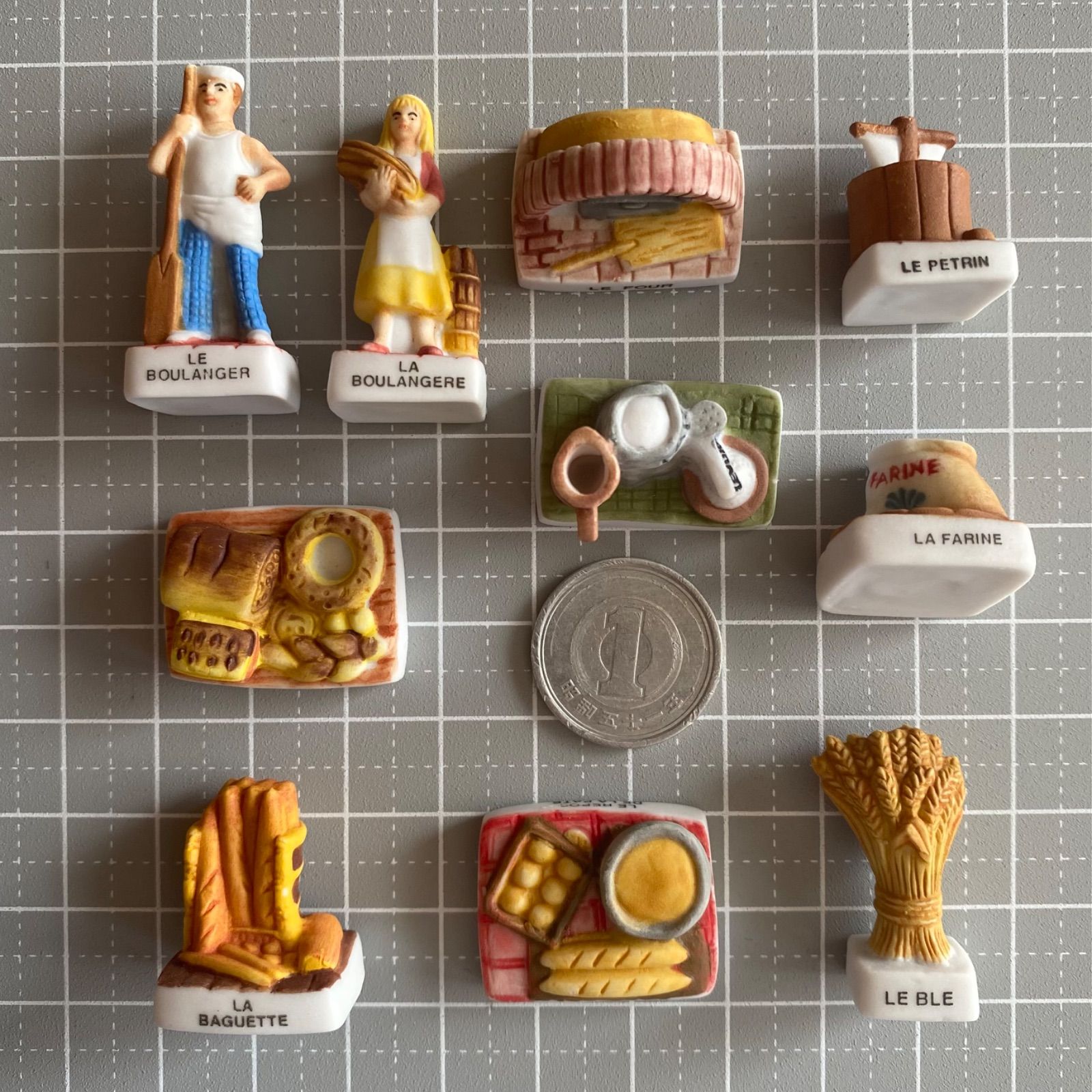 パン屋さんのフェーブ10点セット／ブーランジェリー／フランス雑貨