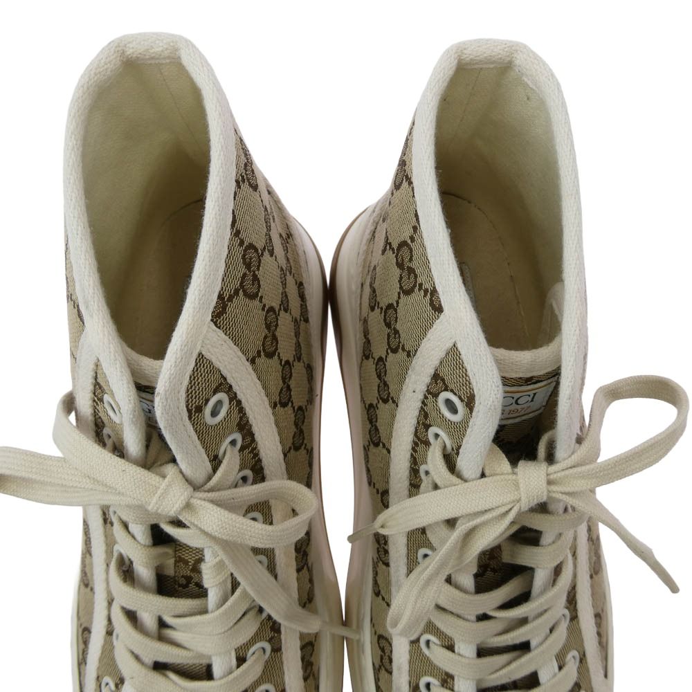 GUCCI グッチ 745999 Tennis 1977 GGキャンバス ハイカット スニーカー