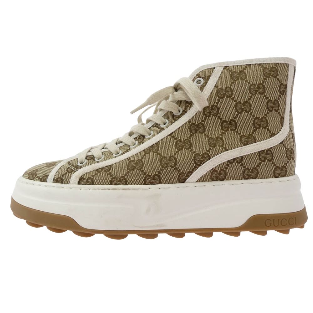 GUCCI グッチ 745999 Tennis 1977 GGキャンバス ハイカット スニーカー