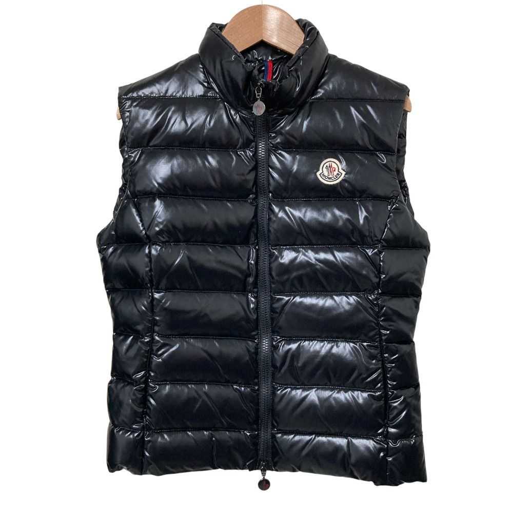 極美品　モンクレール　ガーニー　ダウンベスト　ブラック　シャイニー 美品 MONCLER モンクレール GHANY GILET ガーニー ダウンベスト