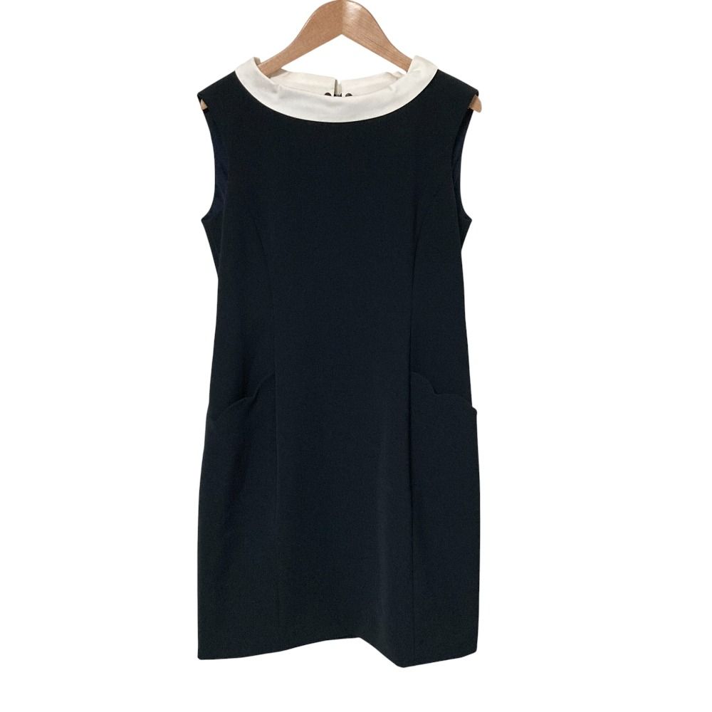 美品 FOXEY NEW YORK フォクシーニューヨーク 白襟付き ノースリーブ