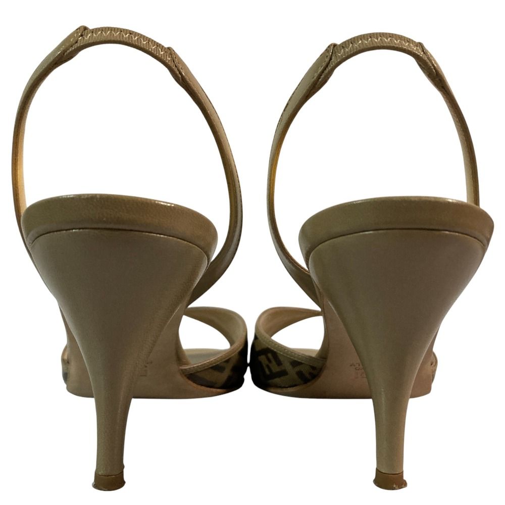 美品 FENDI フェンディ ズッカ柄 スリングバック サンダル サイズ371/2