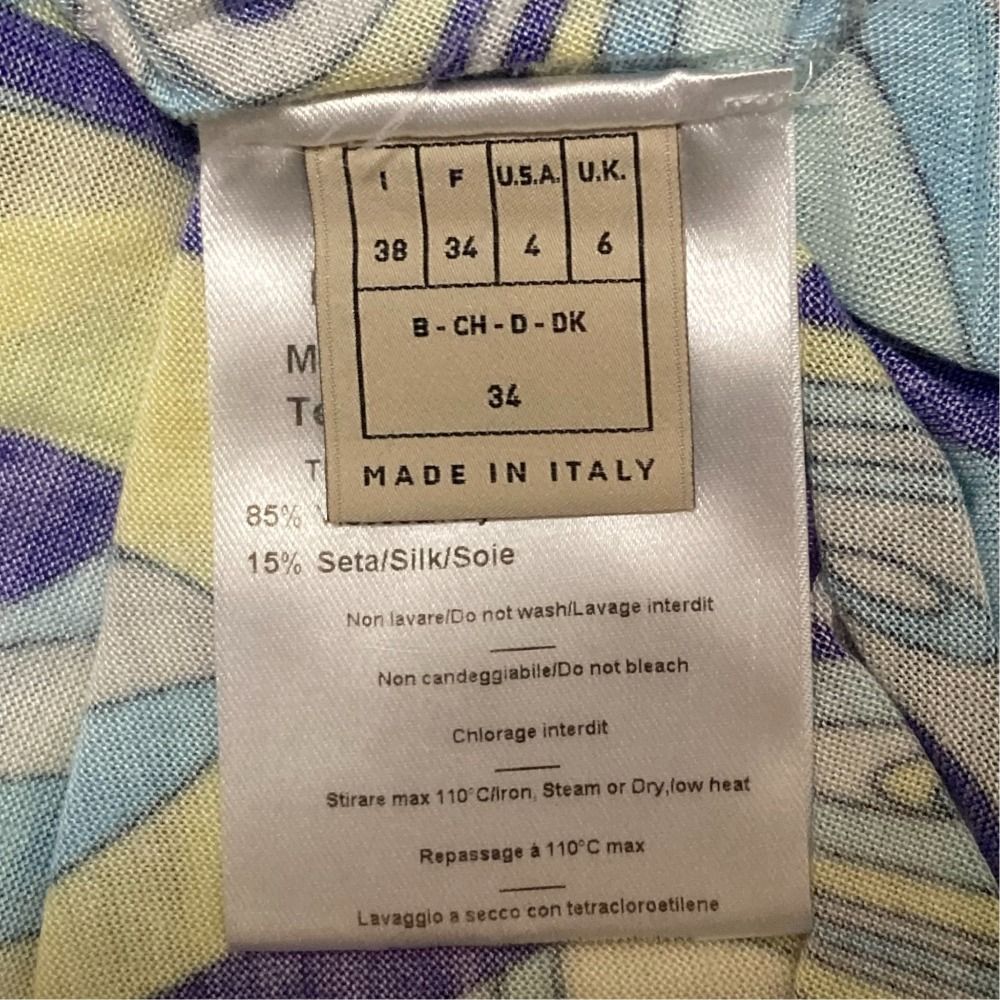 美品 EMILIO PUCCI エミリオプッチ バックジップ カットソー サイズ34