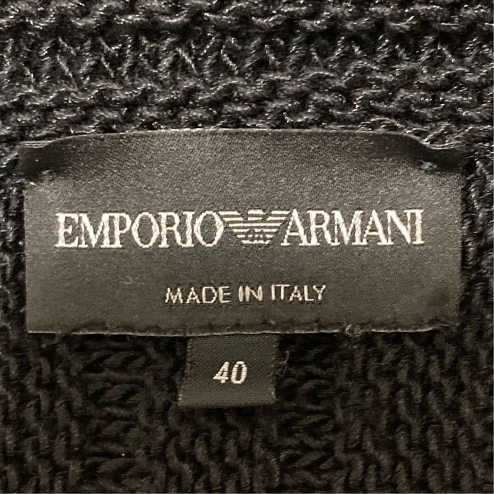良品 EMPORIO ARMANI エンポリオアルマーニ ニットジャケット サイズ40