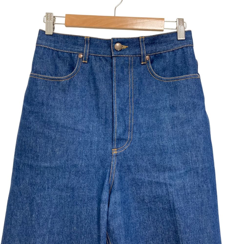美品 Cristaseya クリスタセヤ DENIM HIGH-WAISTED JEANS デニムパンツ
