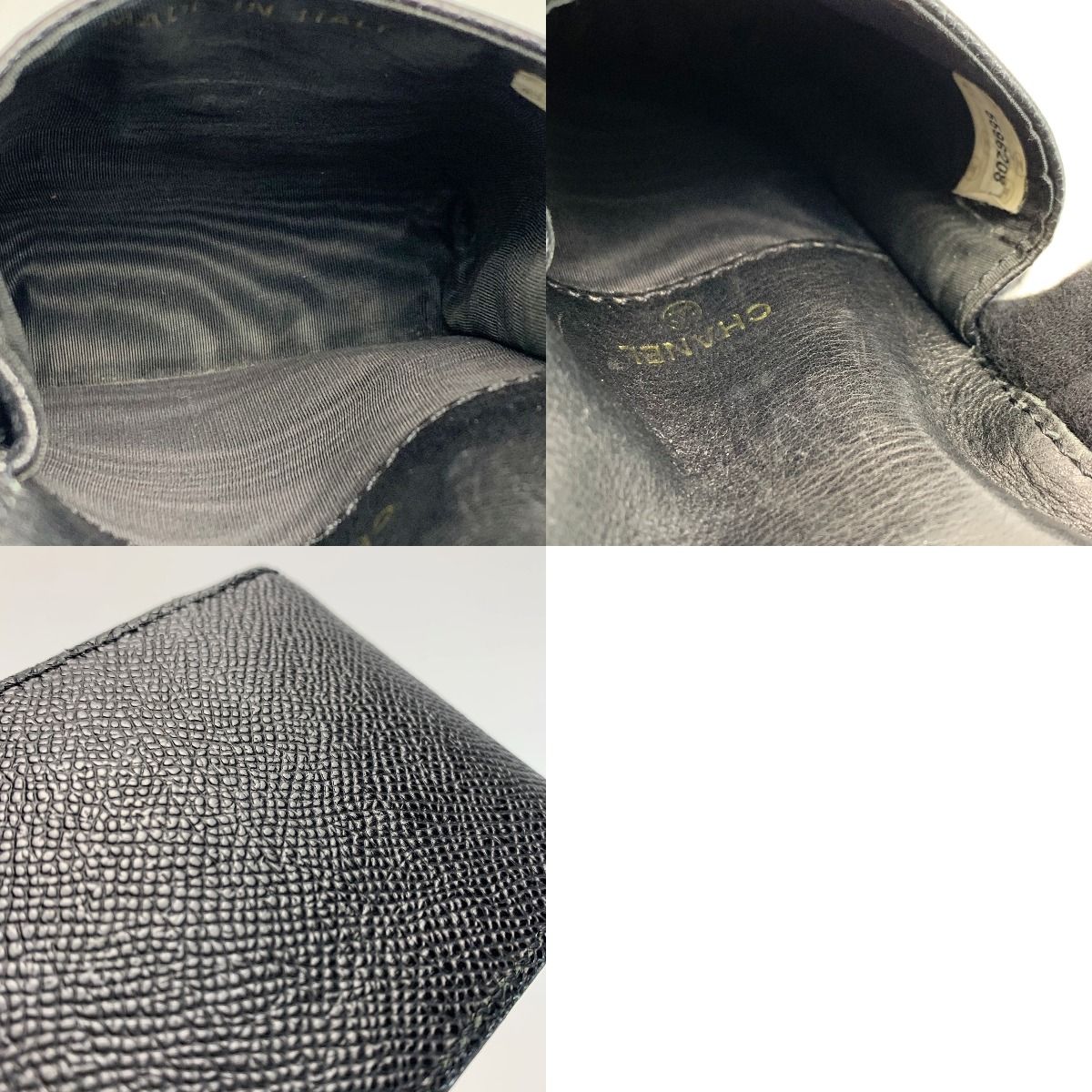 CHANEL シャネル シガレットケース キャビアスキン ブラック シリアル