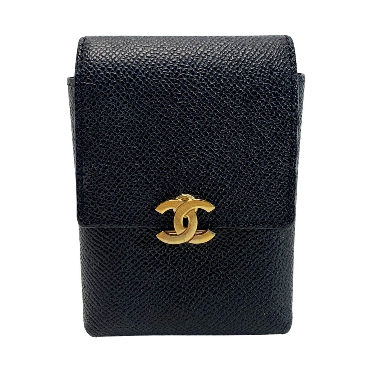 正規美品CHANELシャネルシガレットケースキャビアスキンシリアルシール有（M7 正規美品CHANELシャネルシガレットケースキャビアスキンシリアルシール