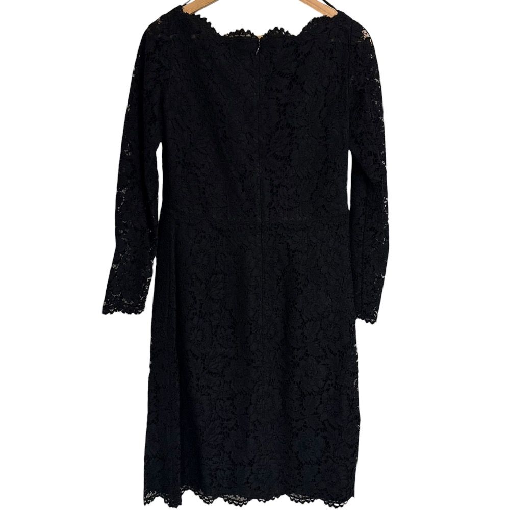 美品 VALENTINO ヴァレンティノ シルク100％ 長袖 ひざ丈 レース