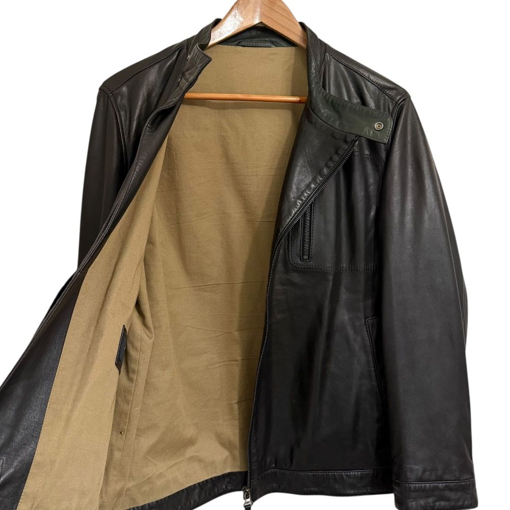 ダンヒル Dunhill ジャケット レザージャケット シングルライダース ラム Dunhill - ダンヒル Dunhill ジャケット レザージャケット シングル