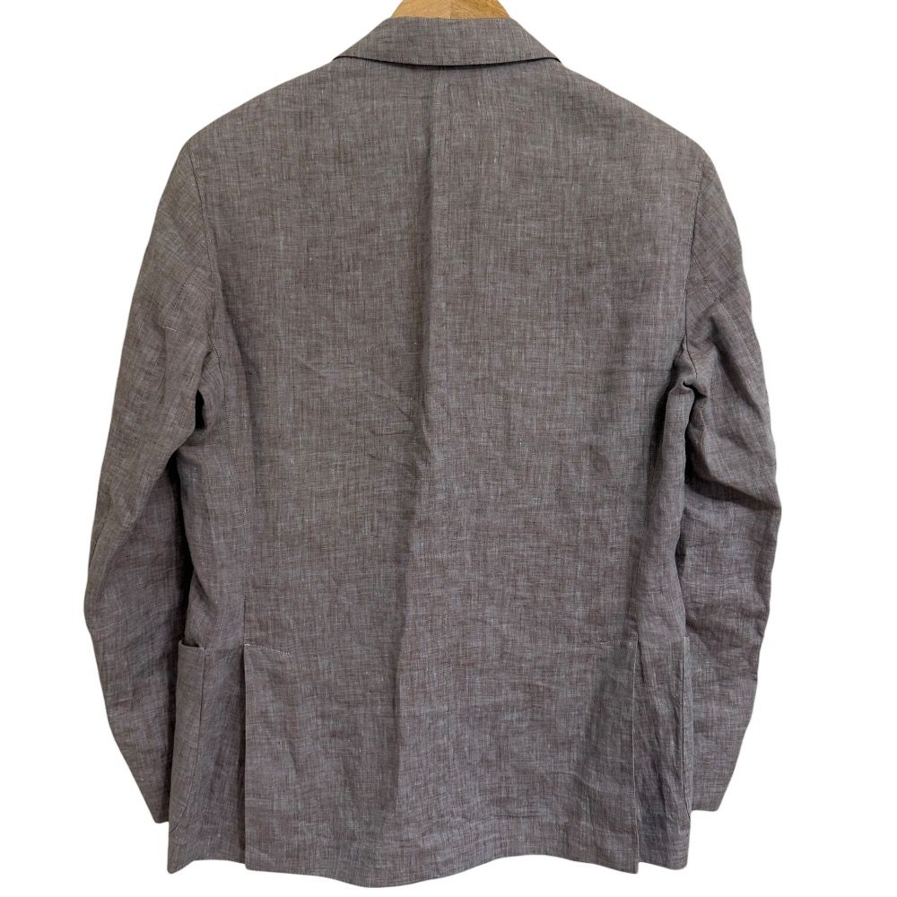 美品 ETRO エトロ リネン100％ シングル 2B テーラードジャケット 44