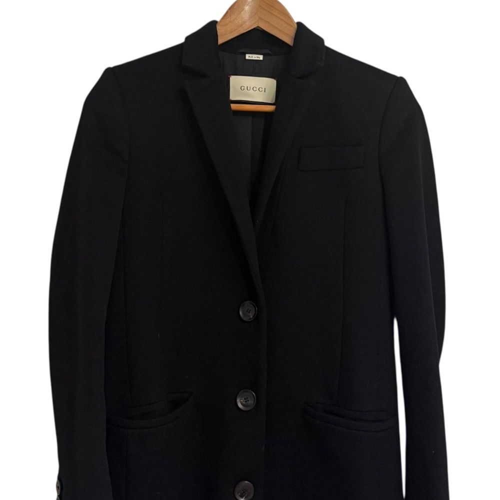 美品 GUCCI グッチ ミケーレ期 チェスターコート 38 ブラック