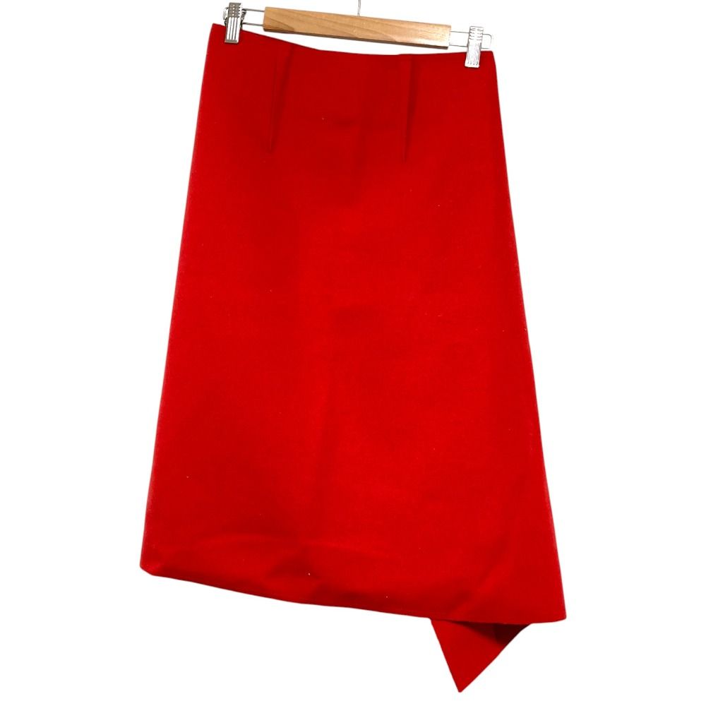 美品 CELINE セリーヌ フィービー期 ウールメルトンラップスカート