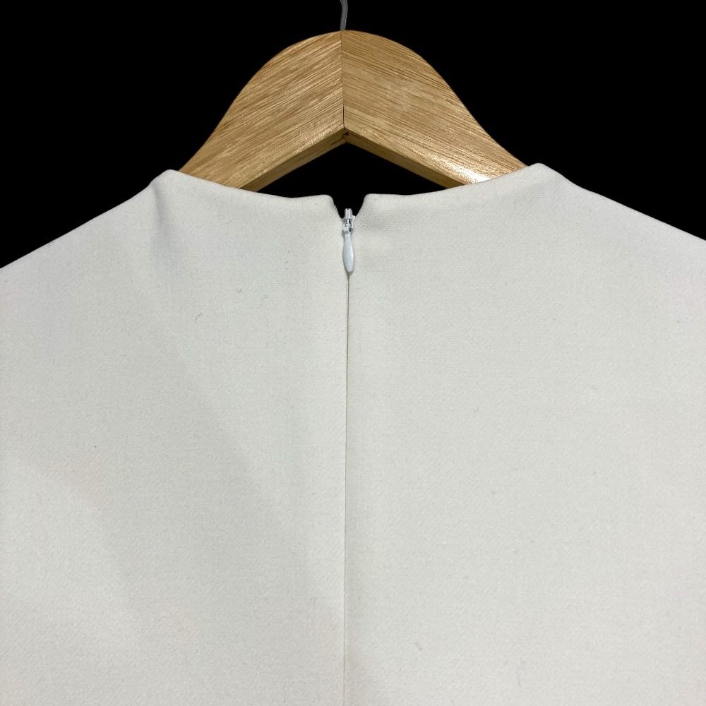 美品 YOKO CHAN ヨーコチャン 七分袖パールワンピース サイズ40