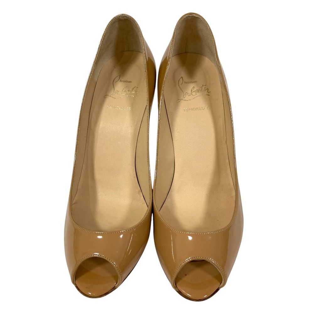 セール【超メルカリ市】Christian Louboutin ベージュ ルブタン 美品 Christian Louboutin クリスチャンルブタン PUGLIA 85