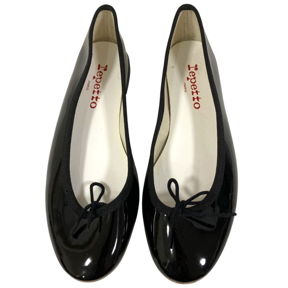 未使用 Repetto レペット サンドリオン エナメル バレエシューズ