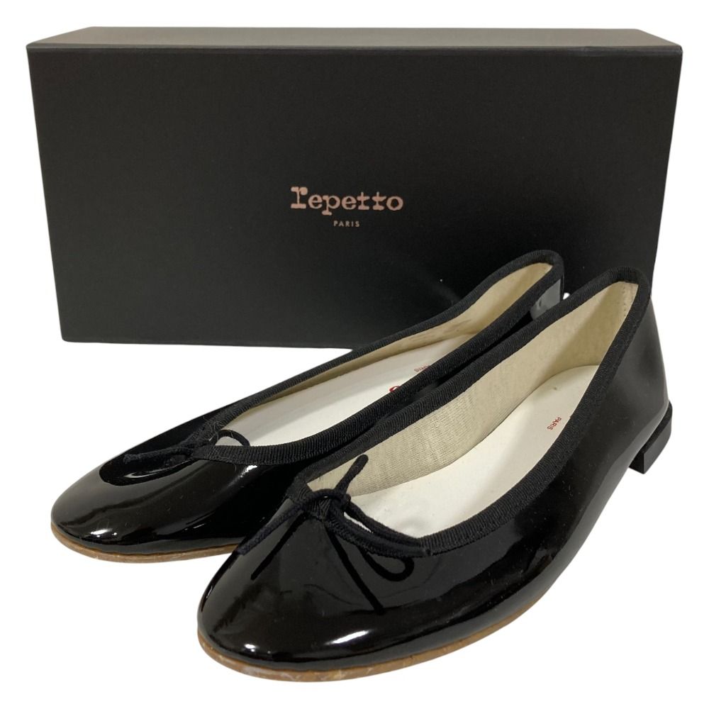 未使用 Repetto レペット サンドリオン エナメル バレエシューズ