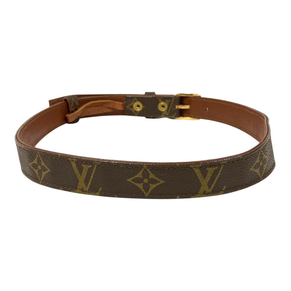 美品 LOUIS VUITTON ルイヴィトン モノグラム ベルト ブラウン