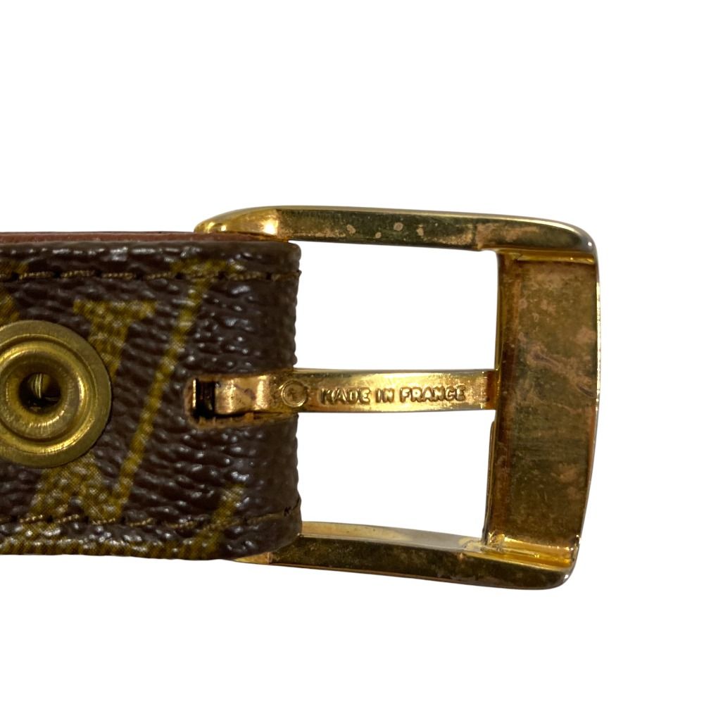 美品 LOUIS VUITTON ルイヴィトン モノグラム ベルト ブラウン