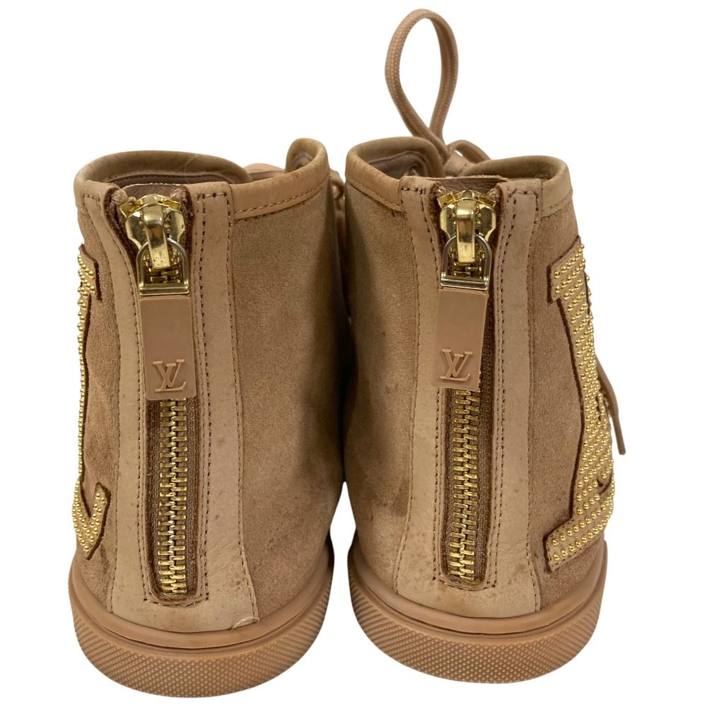 Louis Vuitton ブラウン ハイカットスニーカー LOUIS VUITTON ルイヴィトン LV スタッズ ハイカットスニーカー サイズ