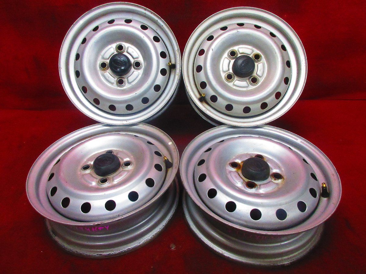 スチール ホイール 4本 ダイハツ 13 4 00 B 4穴100 45 ハブ径 54 ミラ エッセ ミラココア タントカスタム ムーヴ ラテ 51794 H N 1