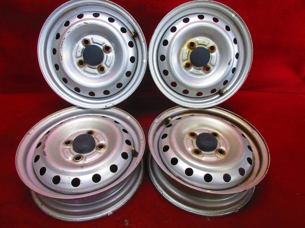 スチール ホイール 4本 ダイハツ 13 4 00 B 4穴 100 45 ハブ径 54ミラ エッセ ミラココア タントカスタム ムーヴ ラテ 52361 H N