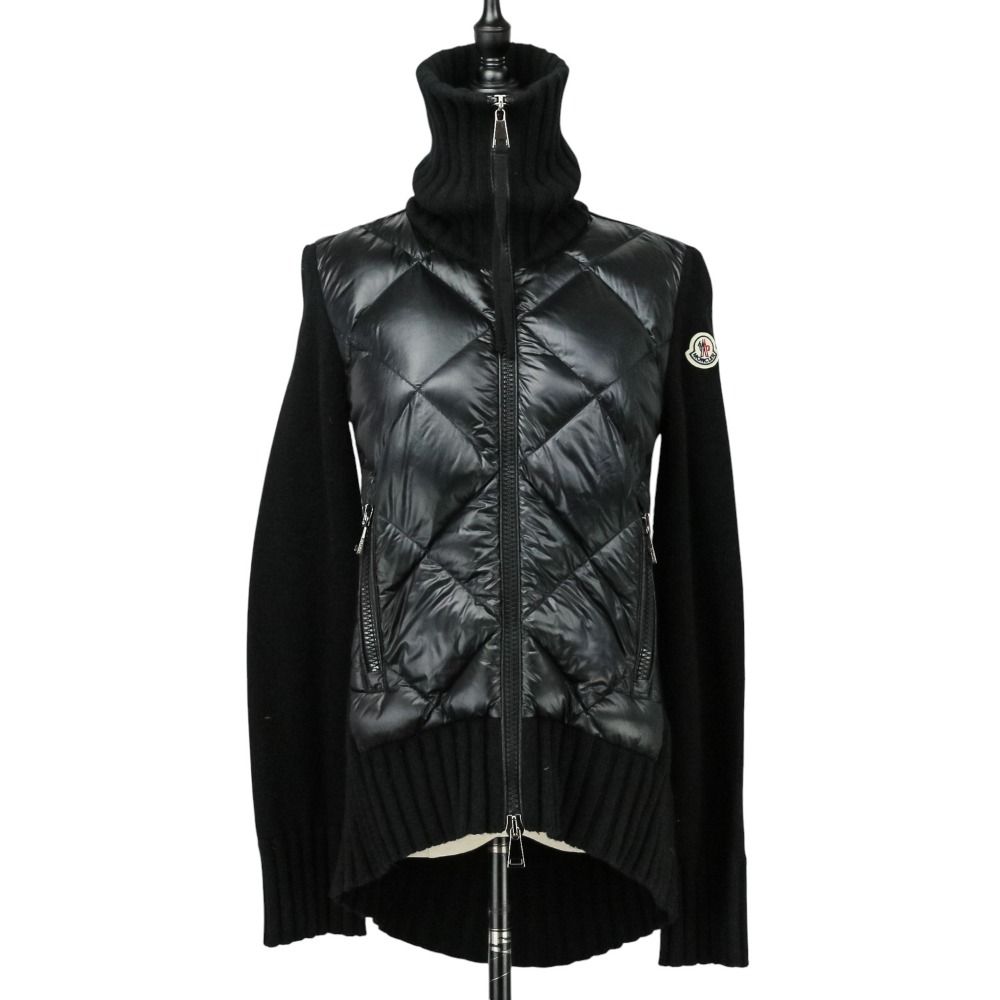 美品 MONCLER モンクレール キルティング ニット コンビ ダウン