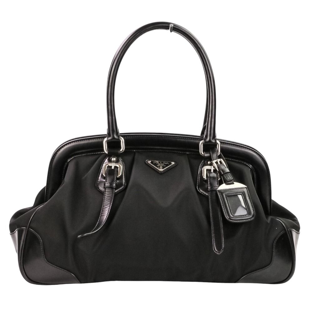 美品 PRADA プラダ トライアングルロゴプレート テスートナイロン