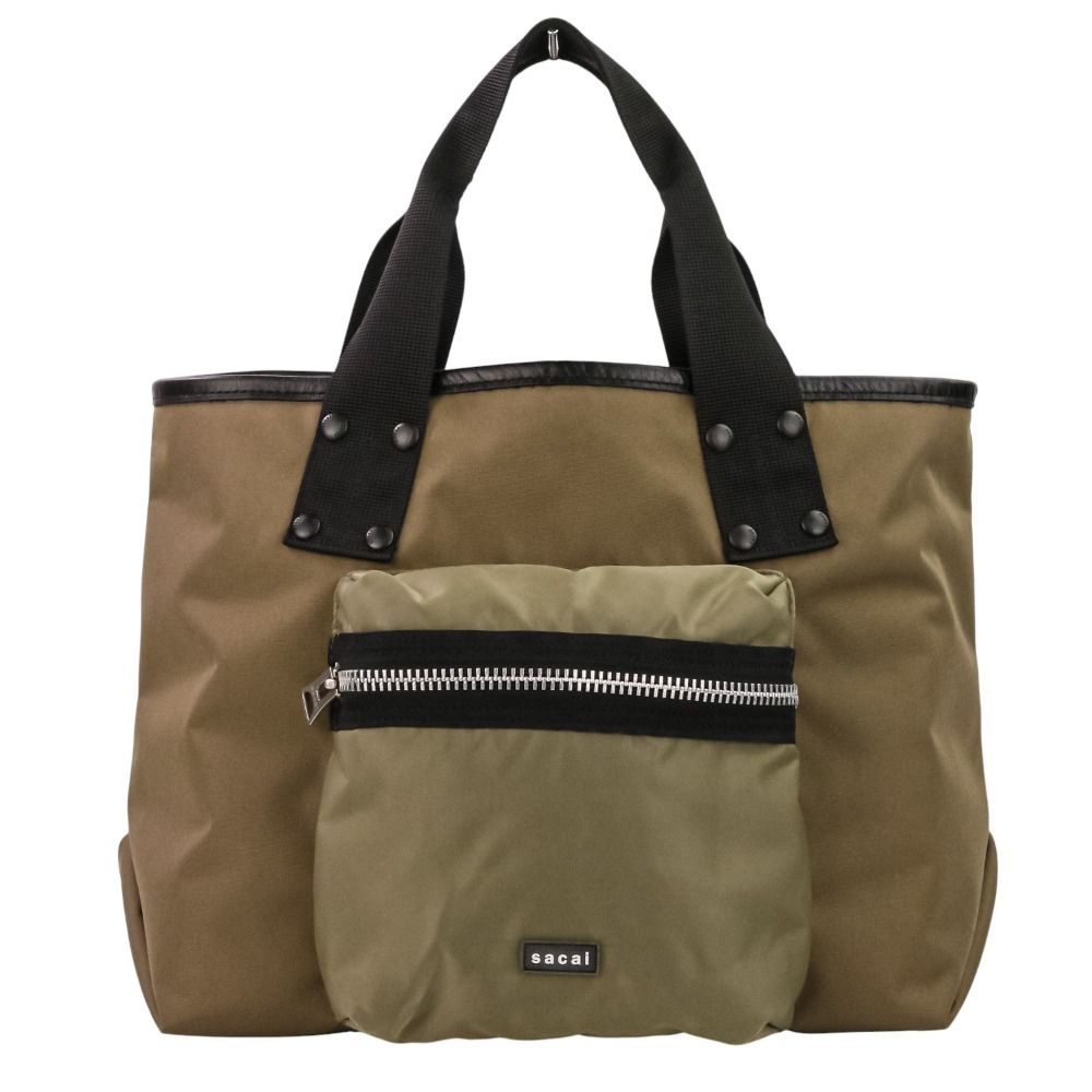 美品 25SS Sacai サカイ Pocket Tote Bag Medium トートバッグ 25