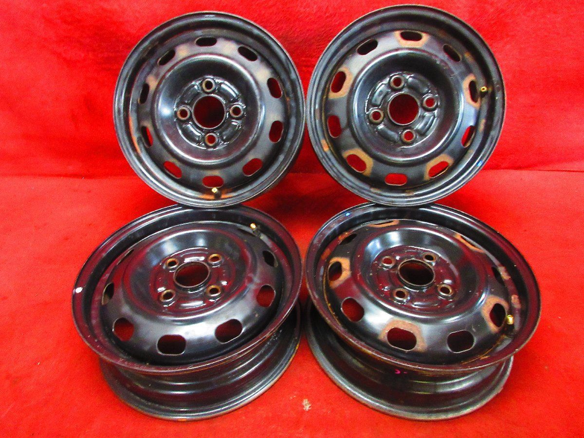 スチール ホイール 4本 ダイハツ アトレー 13 4 50 B 4穴 PCD 100 45 ハブ径 54 エッセ オプティ ミラ 52035 H