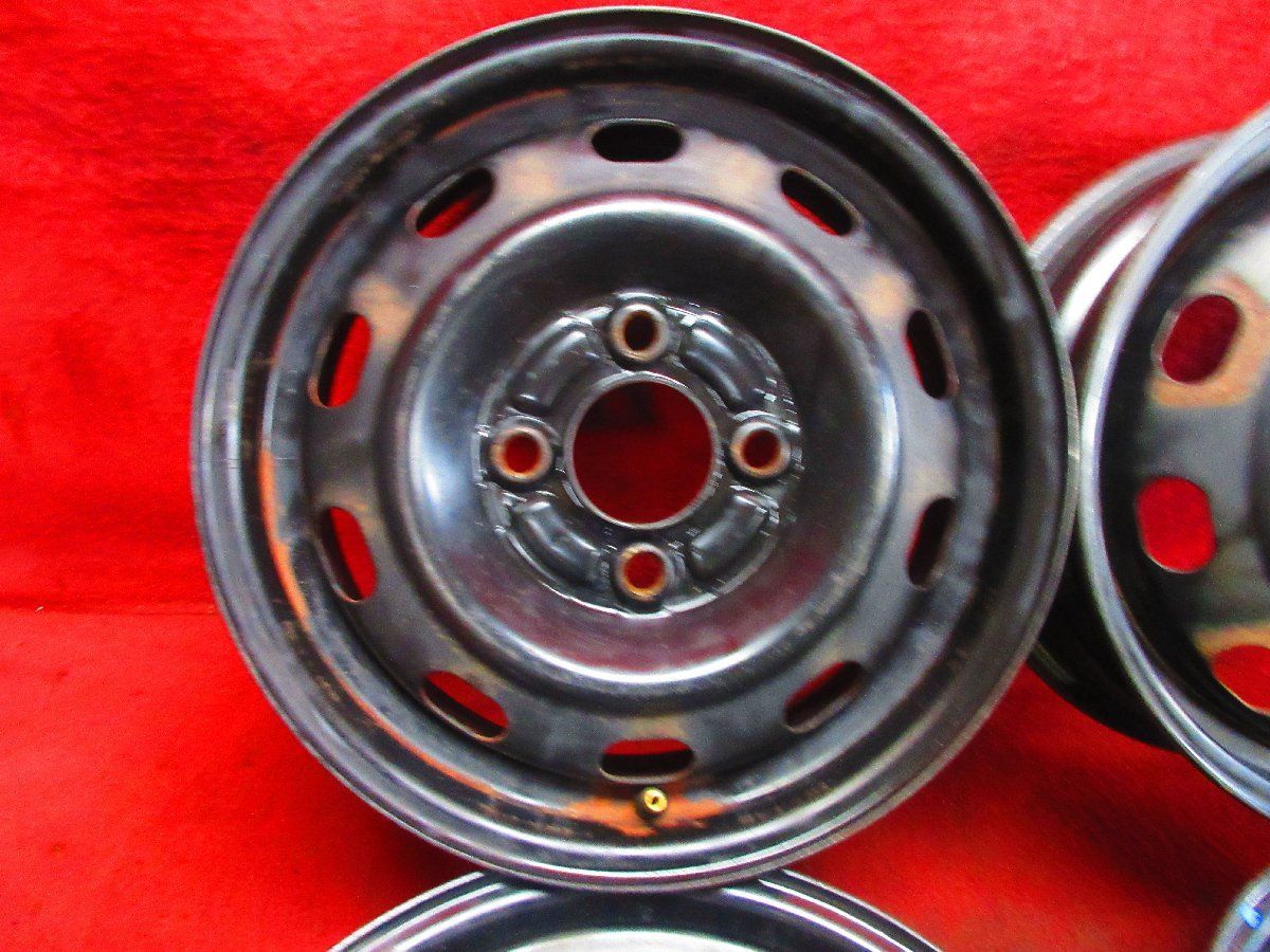 スチール ホイール 4本 ダイハツ アトレー 13 4 50 B 4穴 PCD 100 45 ハブ径 54 エッセ オプティ ミラ 52035 H