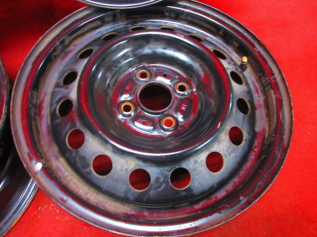  スチール ホイール 4本 トヨタ イスト 60系 15 5 J 4穴100 39 アクア ポルテ ヴィッツ カローラ スペイド ラウム 52418 H 15インチ ホイール