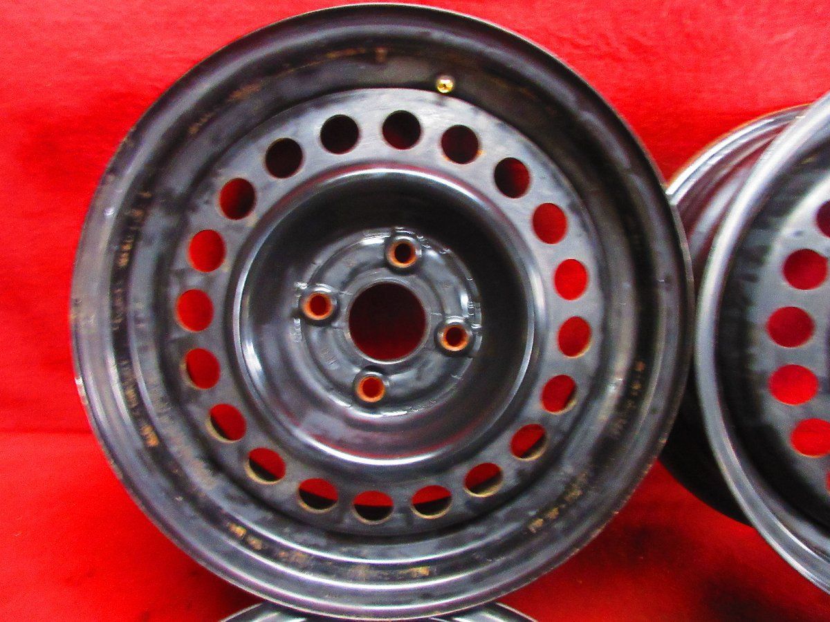 スチール ホイール 4本 ホンダ フィット GE系 GP 1系 15 5 J 4穴 100 45 ハブ56 ZE 2 インサイト 52422 H
