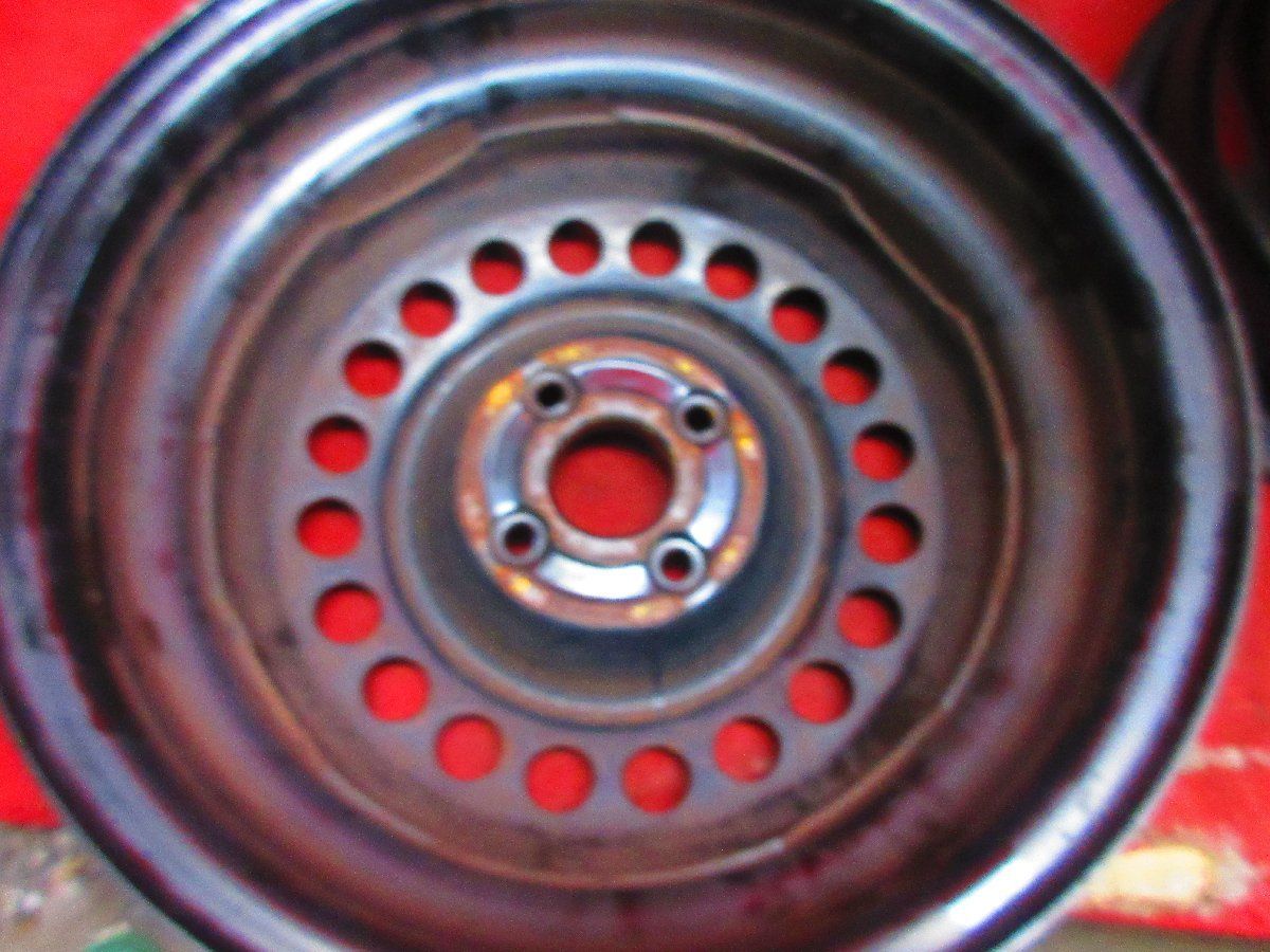  スチール ホイール 4本 ホンダ フィット GE系 GP 1系 15 5 J 4穴 100 45 ハブ56 ZE 2 インサイト 52422 H 15インチ ホイール