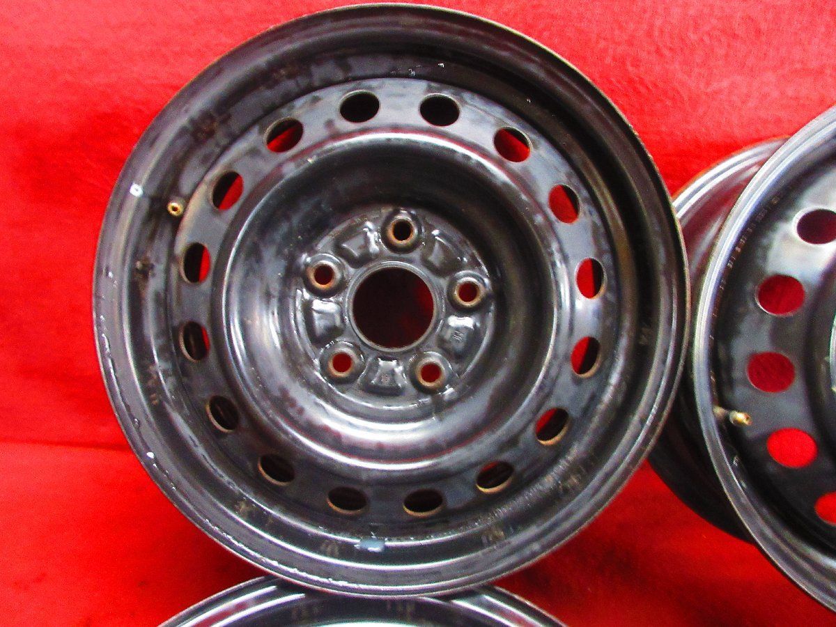 スチール ホイール 4本 トヨタ ノア ヴォクシー 15 6 J 5穴 114 3 48 ハブ60 アイシス クラウン イプサム エスティマ等 52425 H G