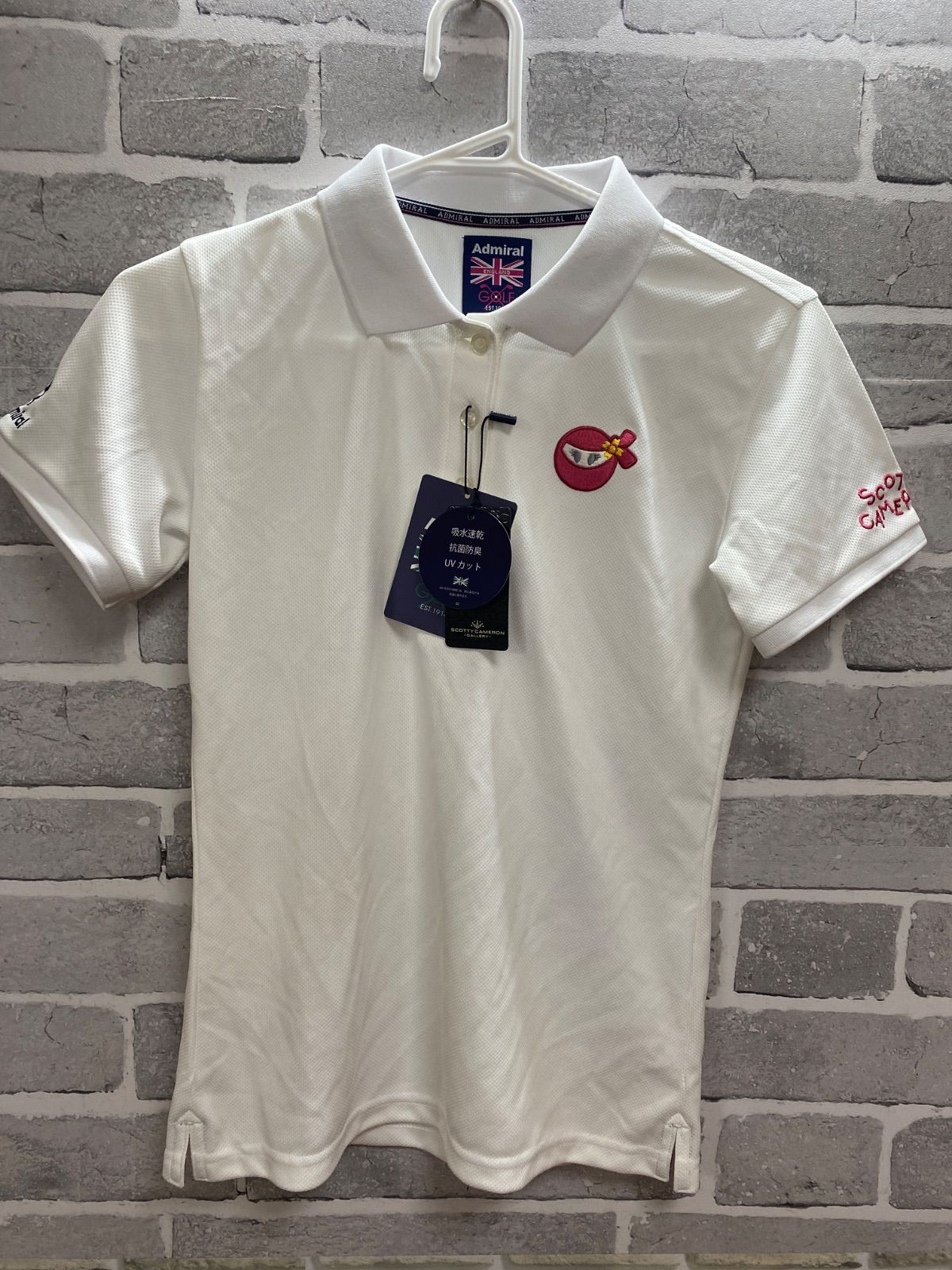 B2-49】◇Admiral サイズM ポロシャツ 白 - メルカリ