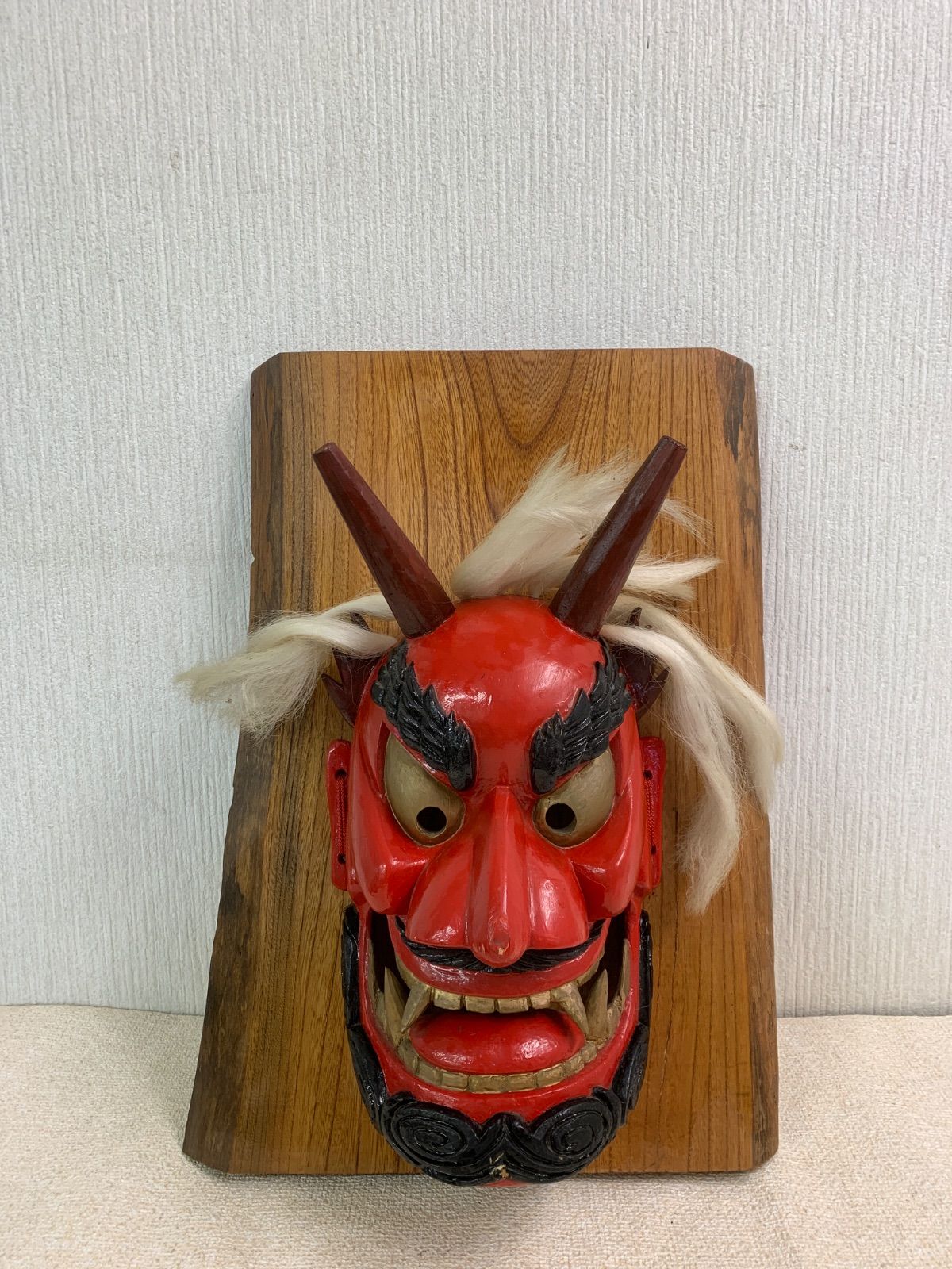オンライン 一本木から作った鬼の壁掛け！！ 一本木から作った鬼の