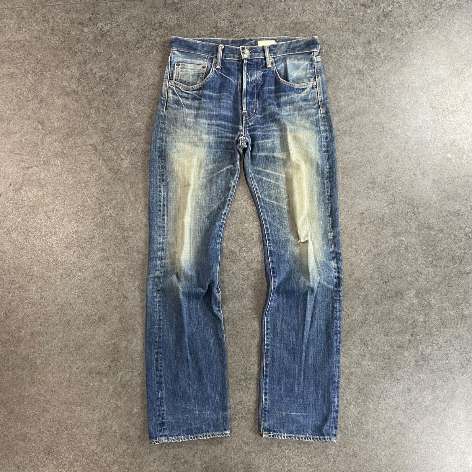 日本製 quadro Denim Jeans クオドロ ドミンゴ デニムパンツ ダメージ 