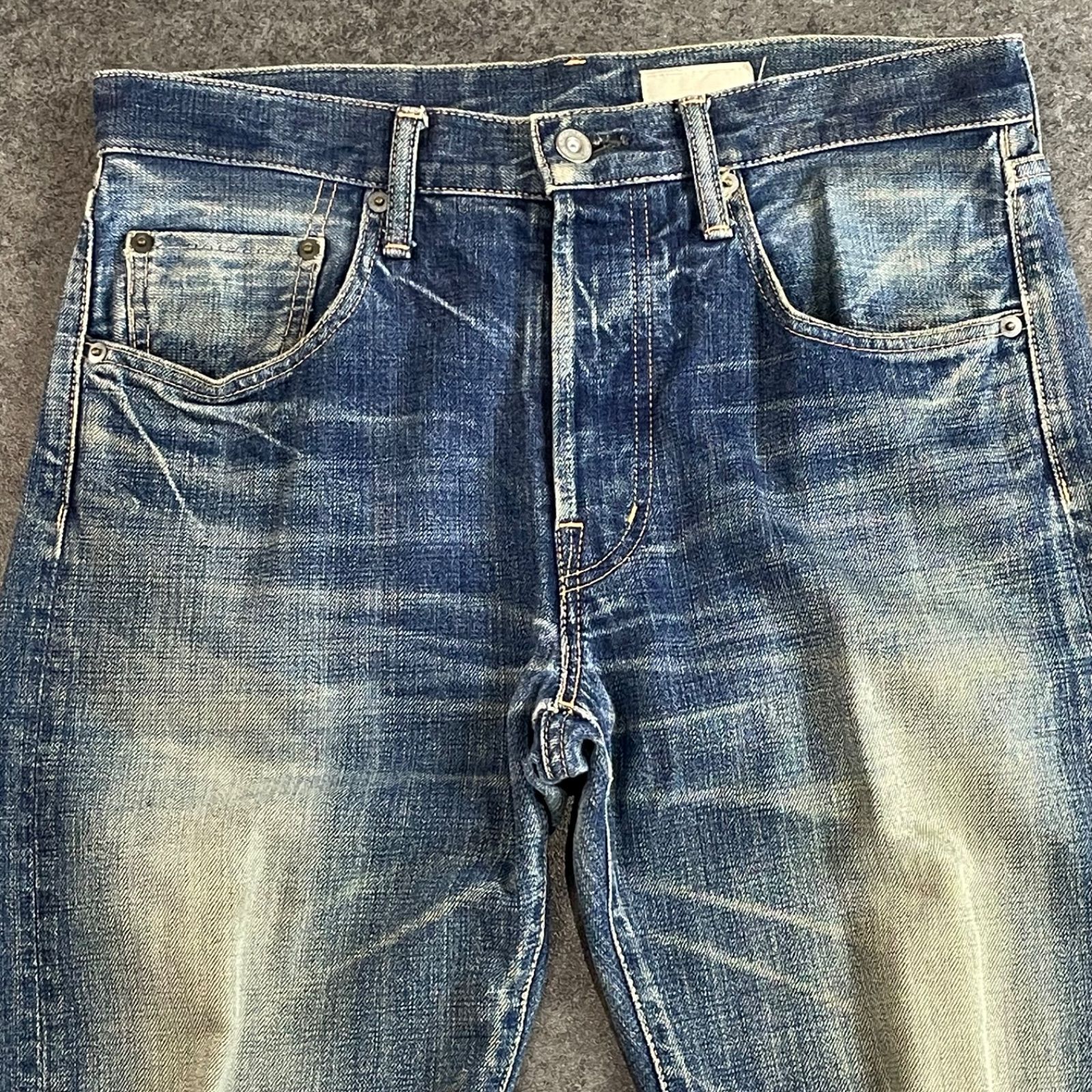 日本製 quadro Denim Jeans クオドロ ドミンゴ デニムパンツ ダメージ 