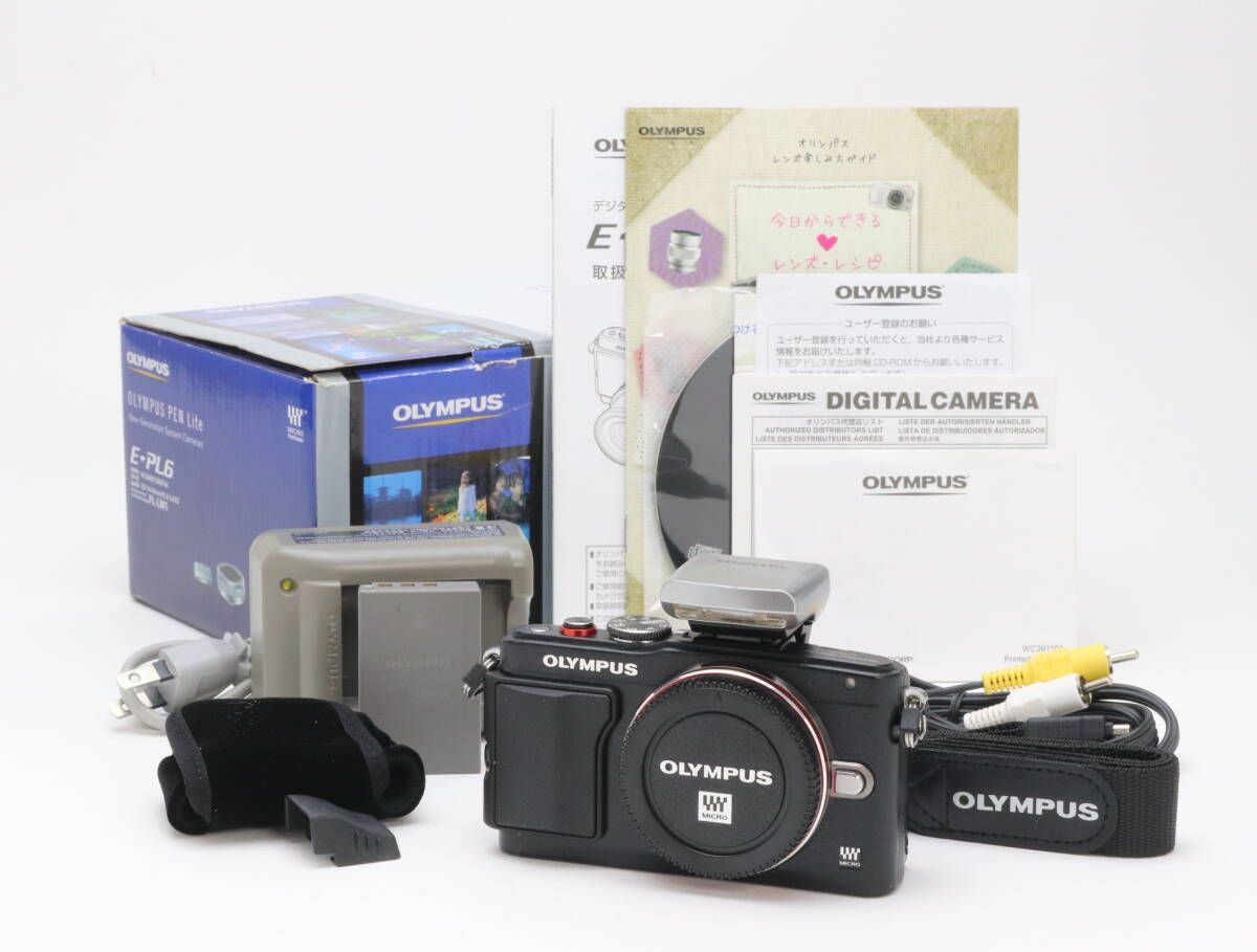 B (並品) OLYMPUS オリンパス PEN Lite E-PL6 ボディ ブラック