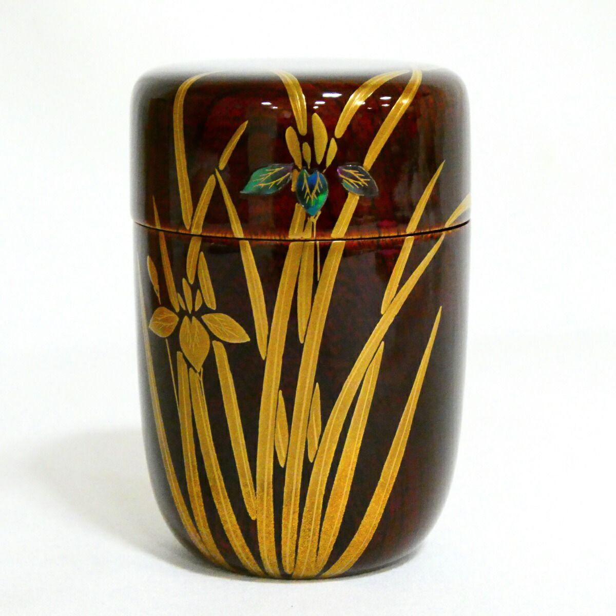 お値下げ茶道具　 長棗欅目水仙螺鈿一星作美品 お値下げ茶道具 長棗欅目水仙螺鈿一星作美品