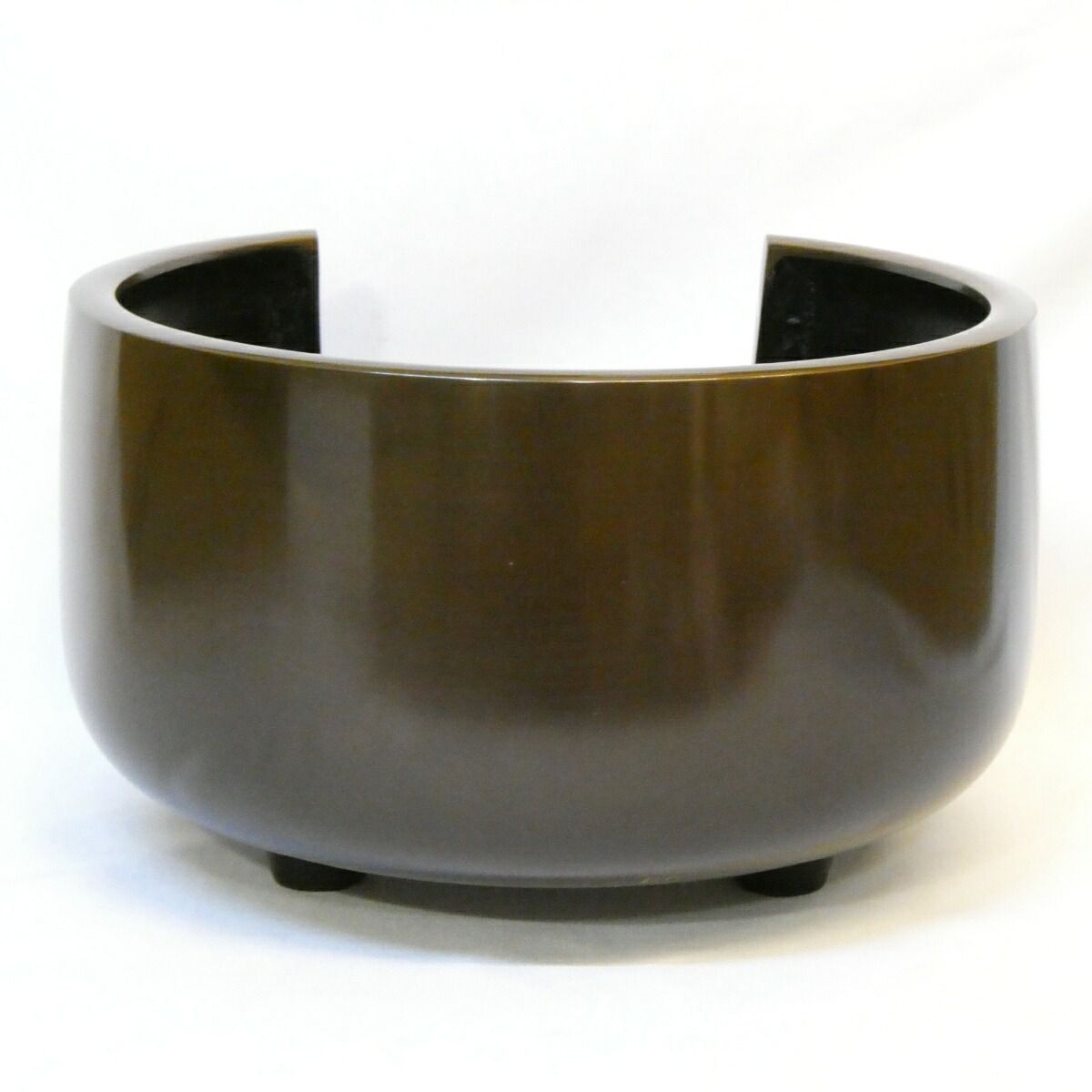 年末特売品】 鋳師 藤井宗喜作 唐銅 道安風炉 尺一 茶道具 【中古 美品